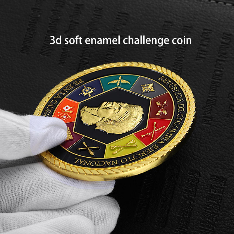 Monedas Free Design Stamping Dies Dies 3D Zinc Alloy Challenge Coin Custom Engravable Metal Coin