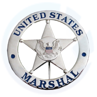 USMS US Marshal連邦裁判所法執行機関バッジレプリカ映画小道具