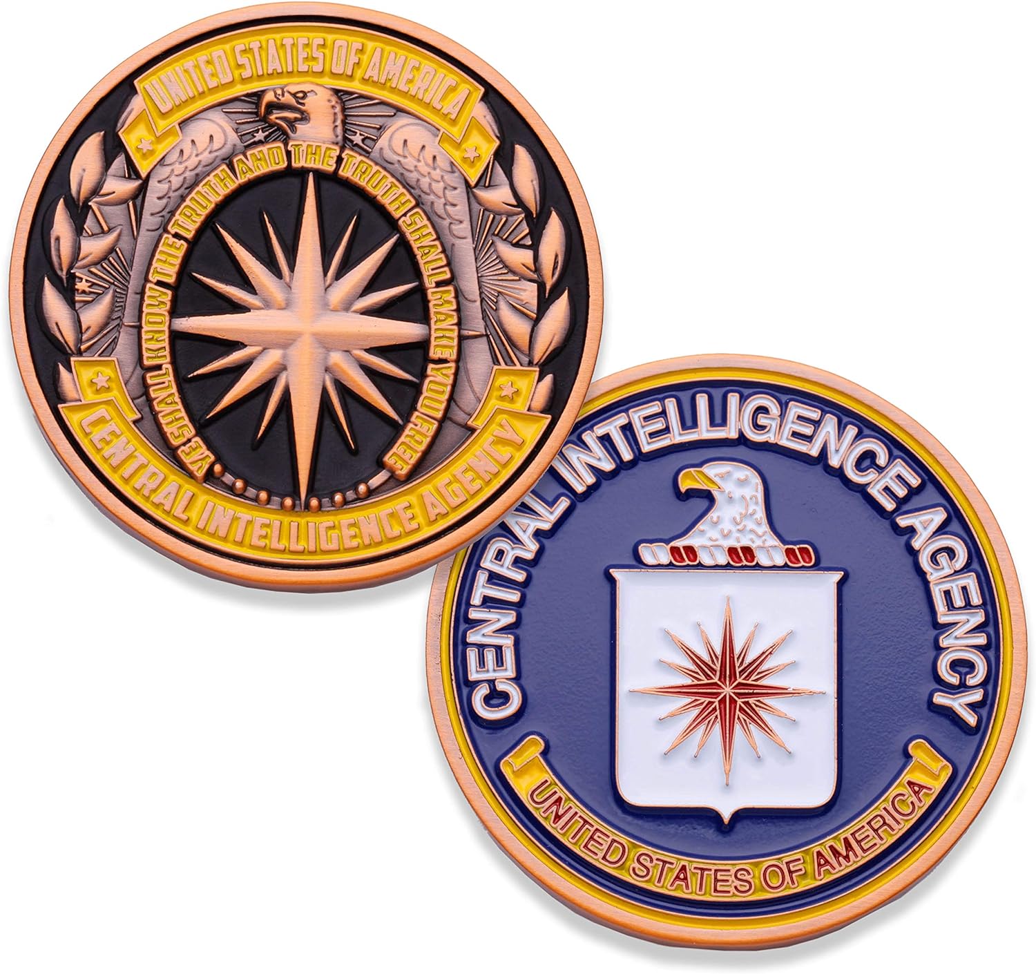 カスタムUSA政府部門中央情報局チャレンジコインメタルCIA FBI DEAチャレンジコイン