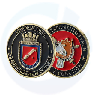 チリ海軍軍事海兵歩兵メタルチャレンジコイン記念コイン