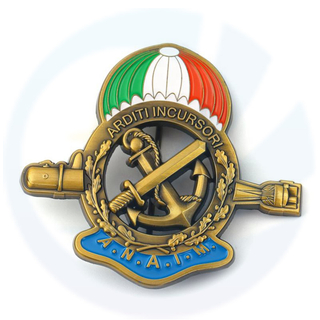 カスタムイタリアA.N.A.I.M. Associazione nazionale arditiは、マリーナ海軍軍事金属バッジをincursoriにします 