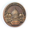 時間厳守のカスタムあなたのロゴの記念ブラスシャイニーゴールドシルバーメタル両面コイン