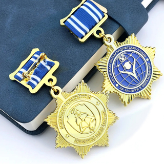 メーカーのカスタムメダラメダリオンメダルリボンバーバッジ3Dアクティビティメダルと賞のメダルオブオナー