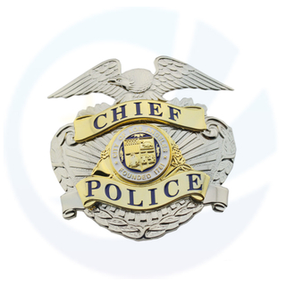 LAPDロサンゼルス警察/チーフキャップバッジハット記章レプリカ映画小道具