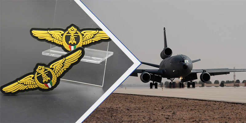 軍事航空のためのPVCパッチ：勇気の翼を祝う