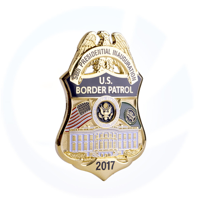 ゴールドU.S軍警察国境警備隊バッジ