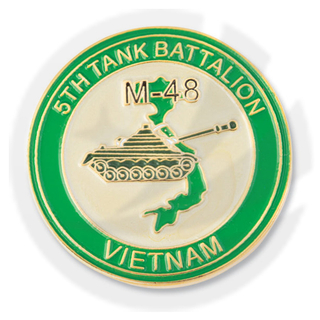 ベトナム-5番目のタンク大隊のピン