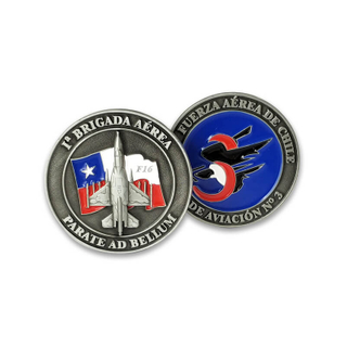 カスタムメタル3D軍の警察アンティークシルバー航空機チャレンジコイン